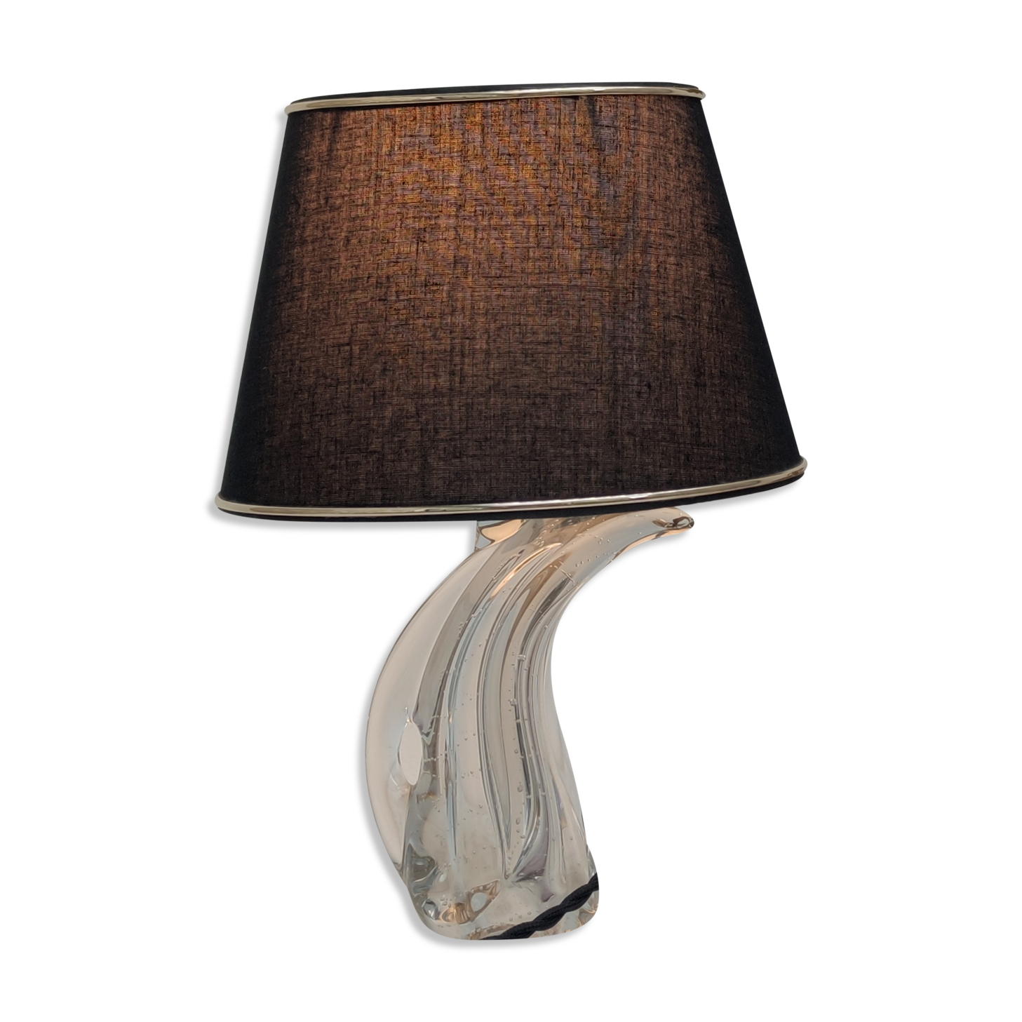 Bubbled glass lamp