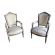 Paire de fauteuils style Louis XVI