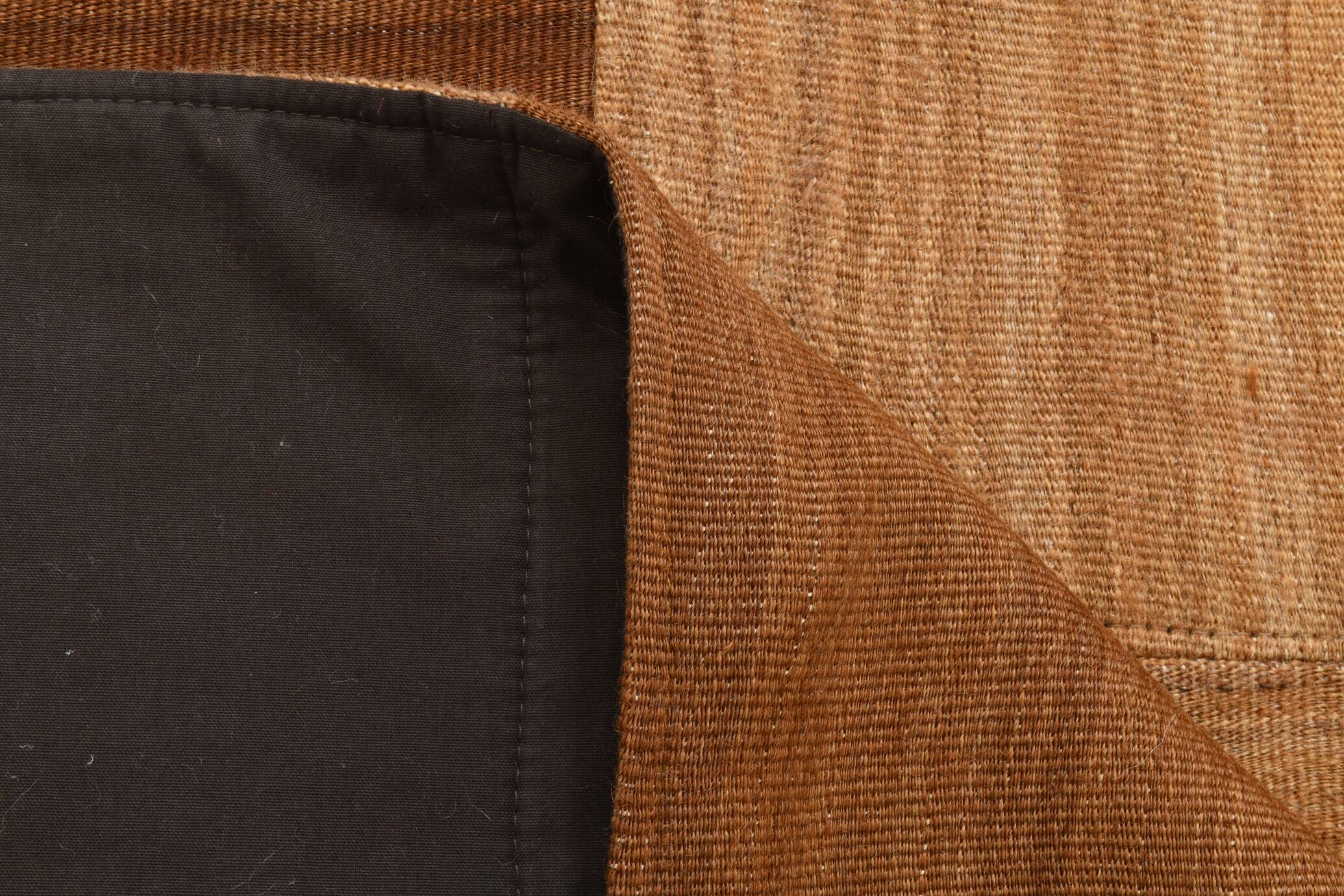 4x6 Checkered Pattern Camel Brown Vintage Kilim Rug, 140x172Cm