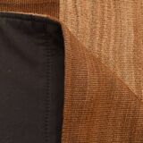 4x6 Checkered Pattern Camel Brown Vintage Kilim Rug, 140x172Cm