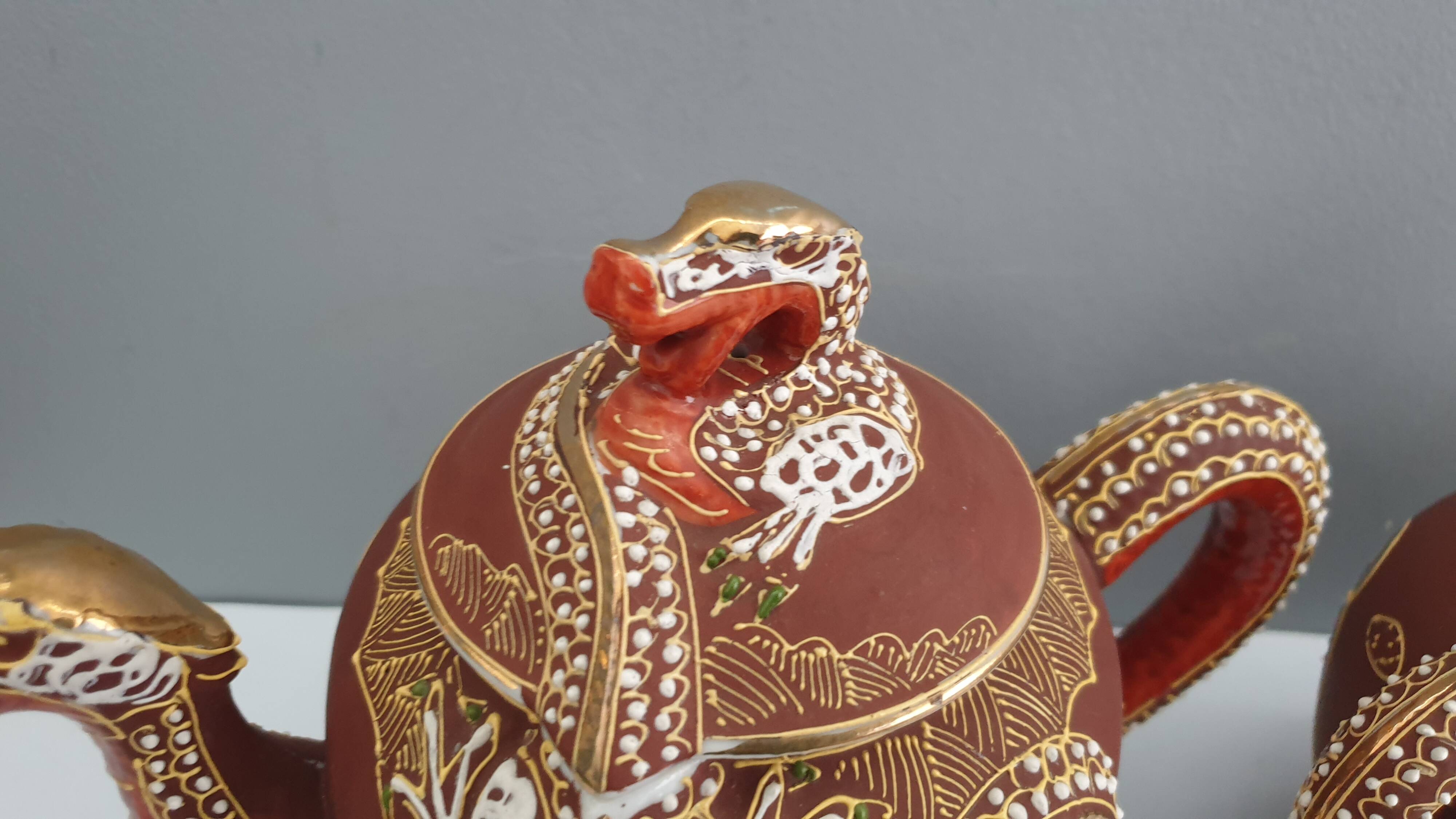 Tea set Satsuma porcelain from Japan