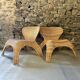Pair of “gulte” rattan armchairs by ikea 1990