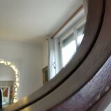 Italian teak mirror