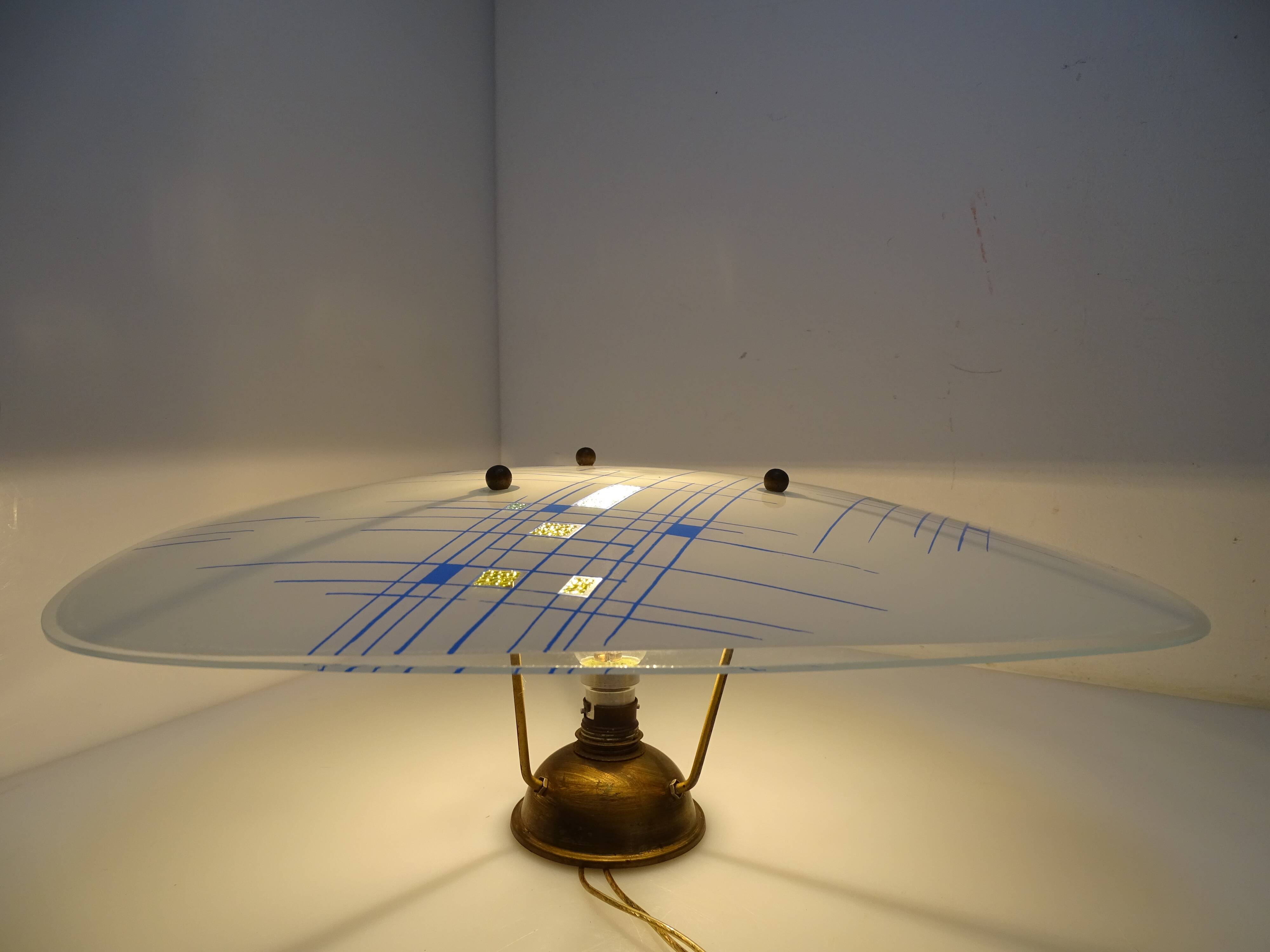 Lustre suspension 1950 space age atomic vintage design