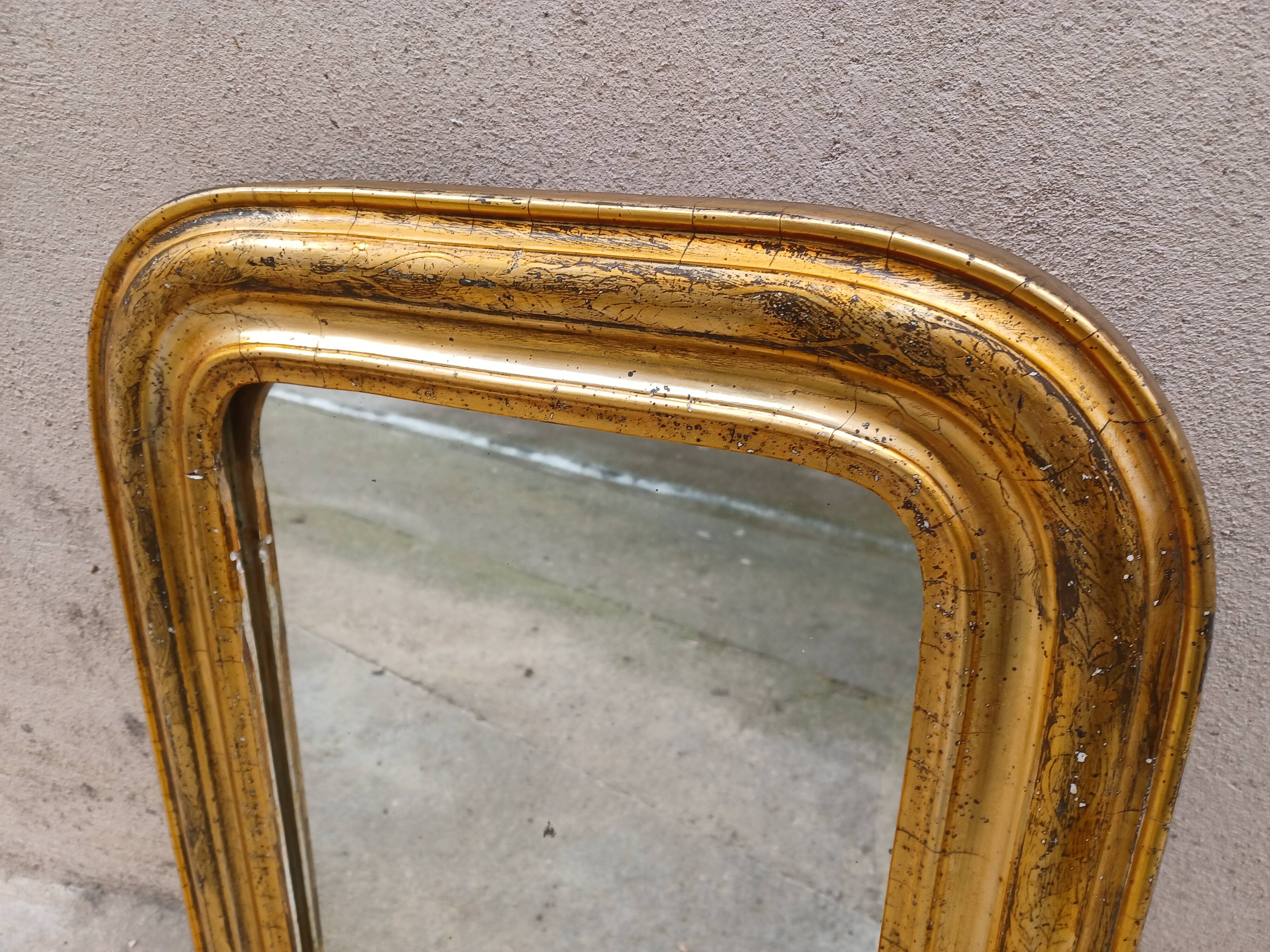 Louis philippe mirror, gilded wood