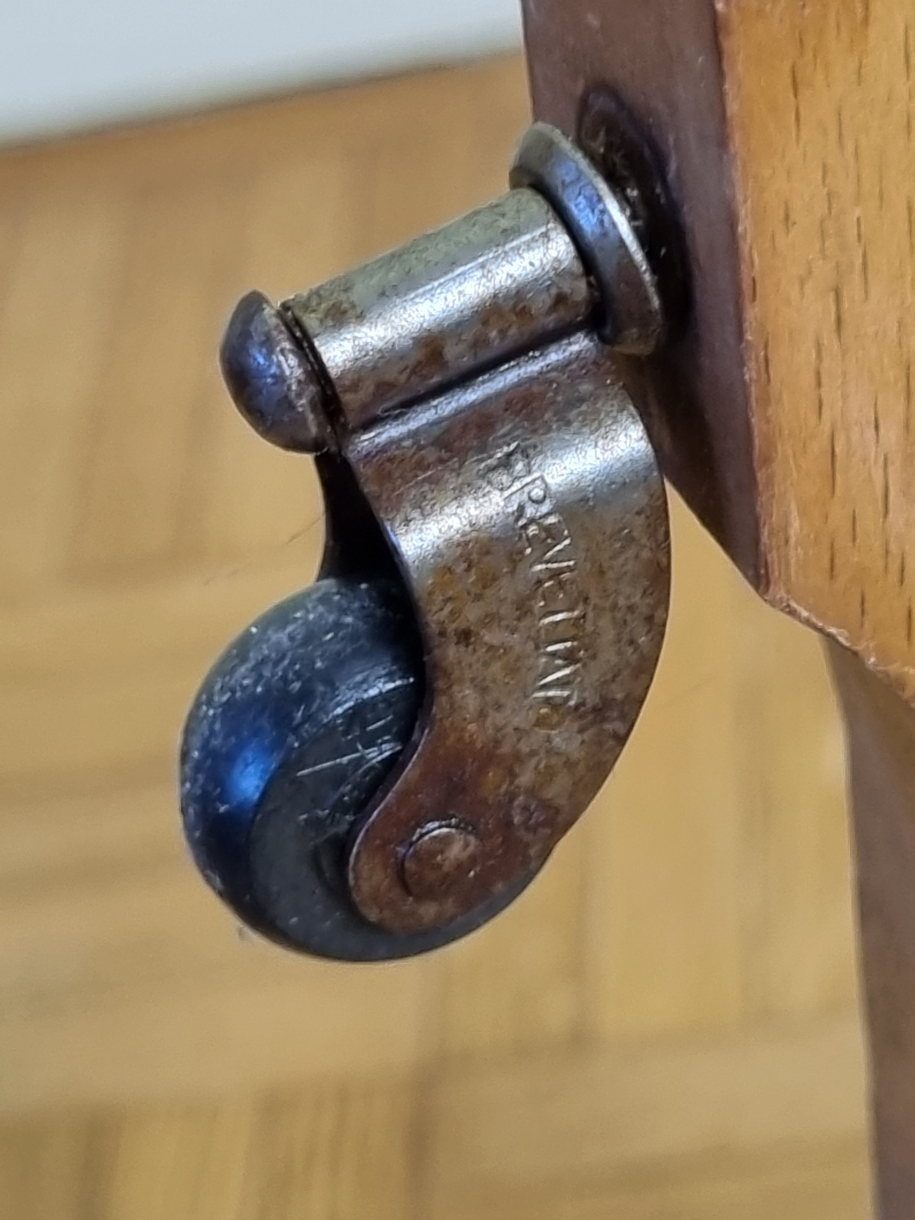 Vintage blond wood night valet, 50s-60s