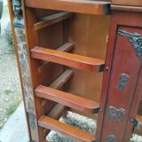 Commode semainier ancien plateau marbre style louis xvi