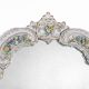 Rococo mirror in floral and gilded Saxon porcelain – Louis XV style