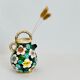 Watering can vase floral decoration hand painted