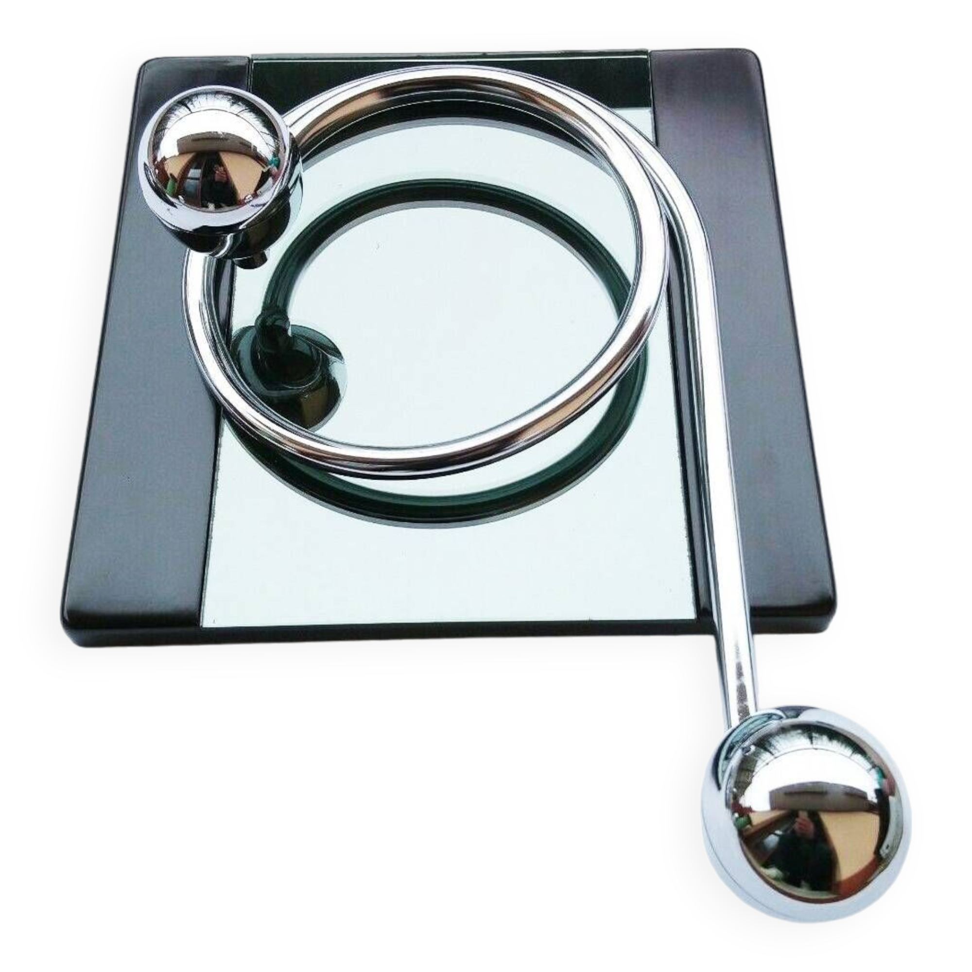 Large bakelite coat hook and mirror from the 70s