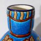 Vase decorated with flowers in enamels of longwy – early twentieth century