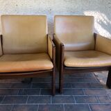 Armchairs Mod. 917 by Afra & Tobia Scarpa for Cassina