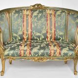 Canapé corbeille de style Louis XV