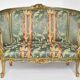 Louis XV style basket sofa