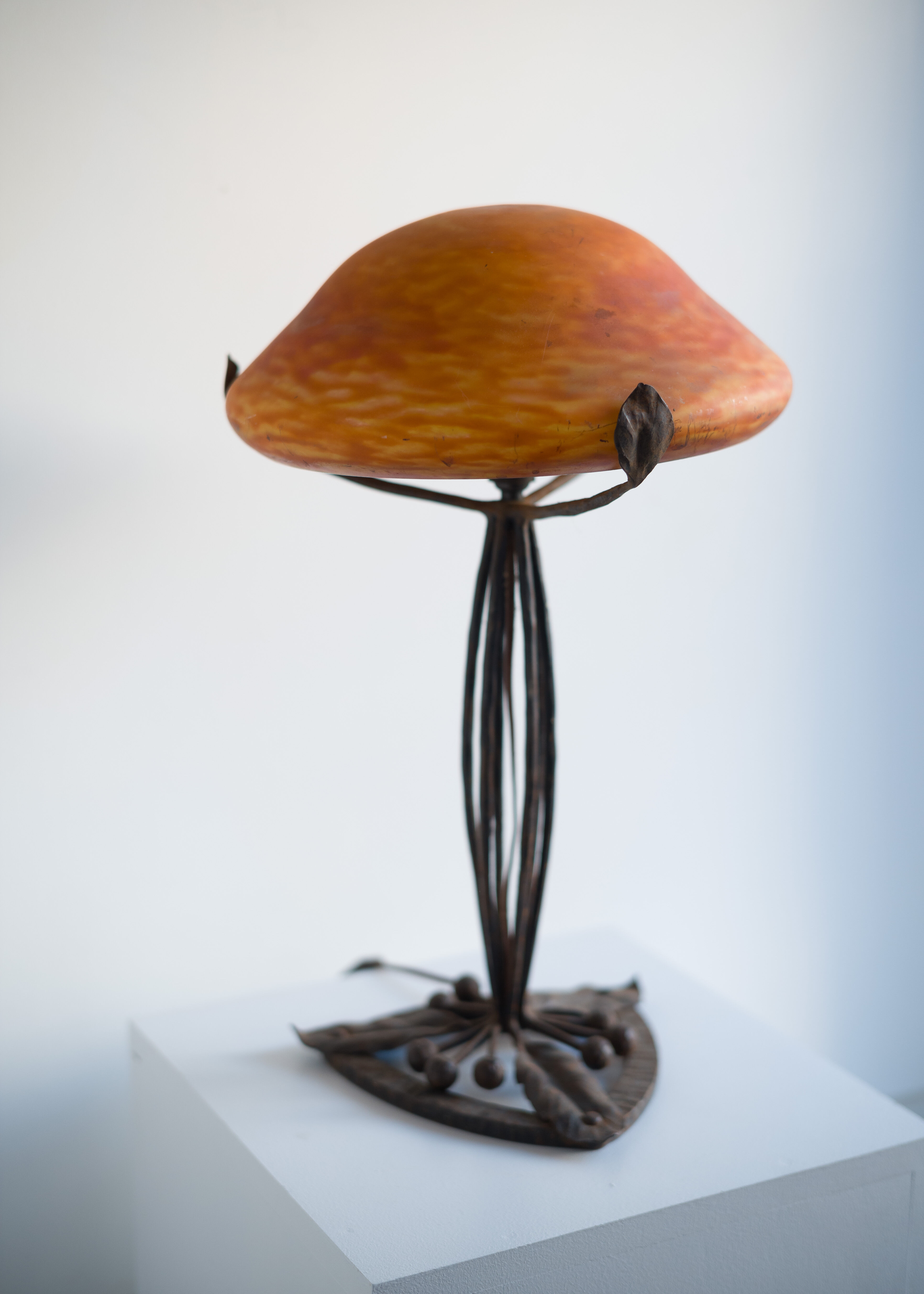 Lamp made of glass paste circa 1920