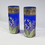 Paire de Vases Legras « Les Muguets », Art Nouveau – Fin XIXe