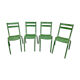 4 chaises bistrot vintage années 60 en métal