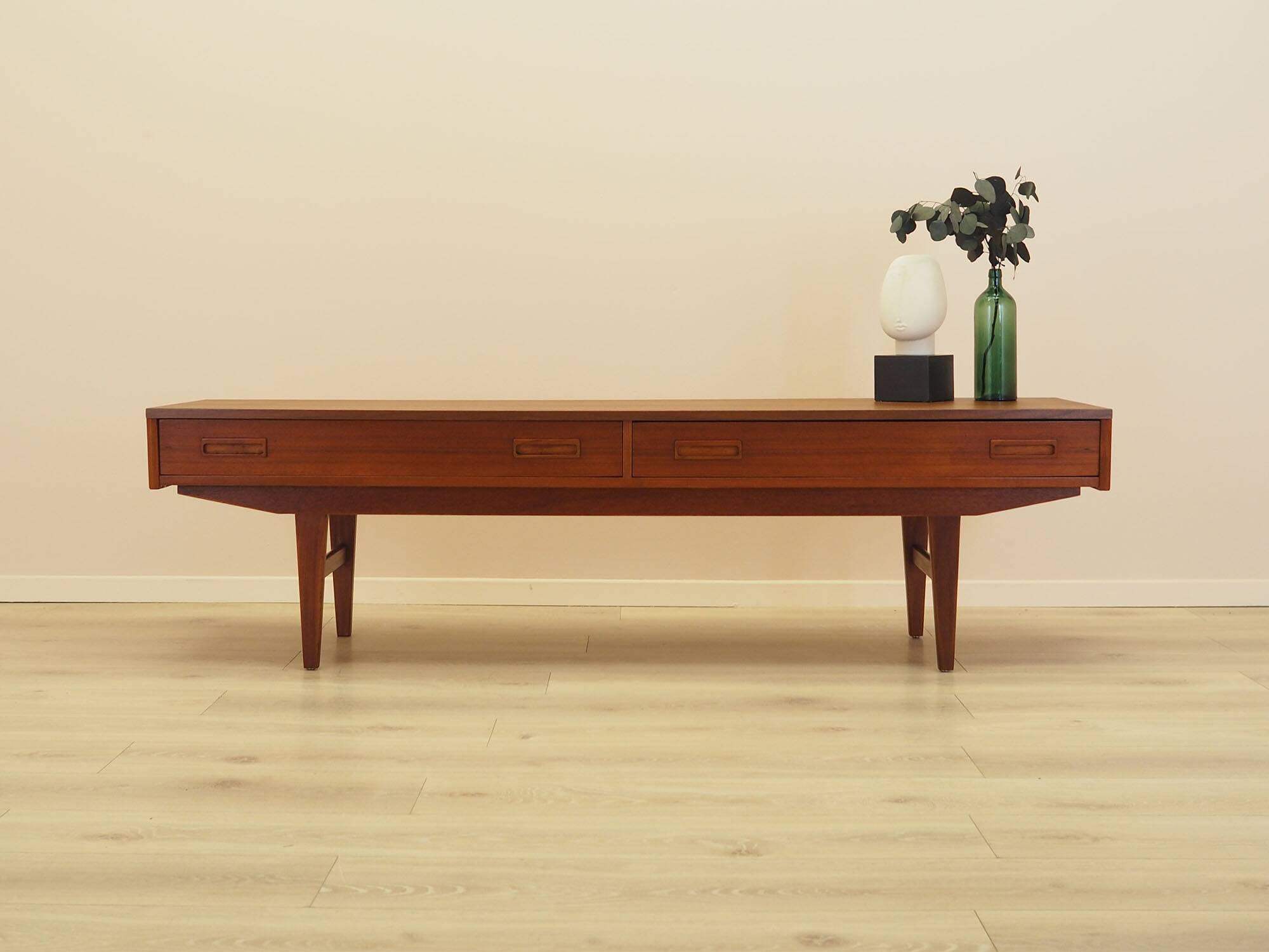 Teak lowboard, Danish design, 1960s, made in Denmark