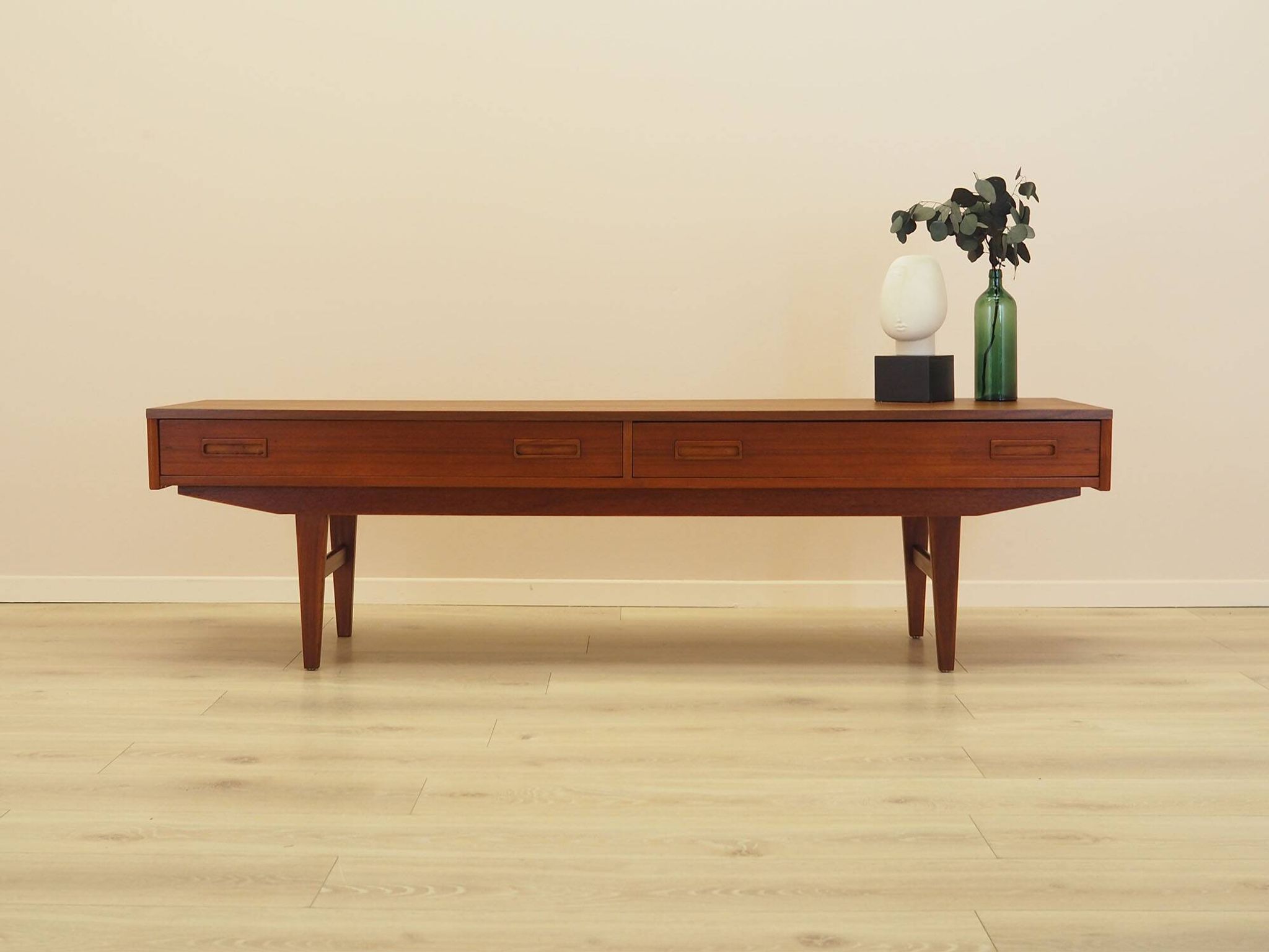 Teak lowboard, Danish design, 1960s, made in Denmark