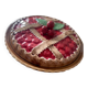 Barbotine plat à tarte cerise