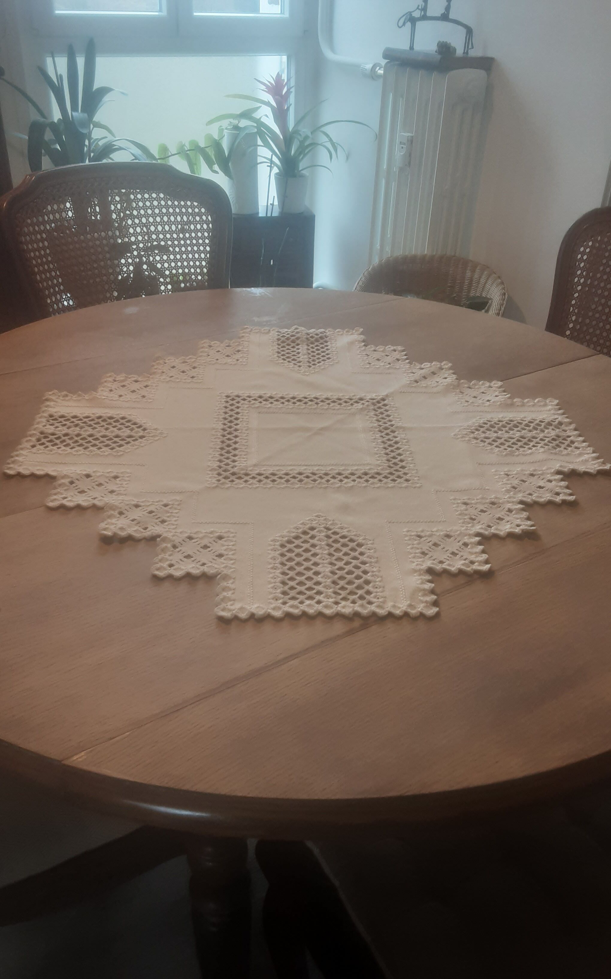 Thick old cotton placemat