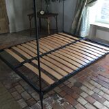 Wrought iron canopy bed