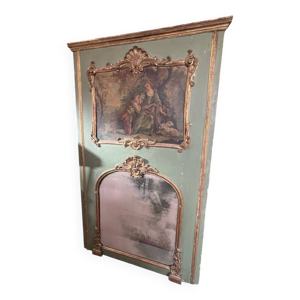 Trumeau ancien louis - toile