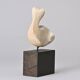 White stone sculpture by v.bee, switzerland