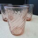 Set de 4 verres de table vintage forme gobelet arcoroc rosaline