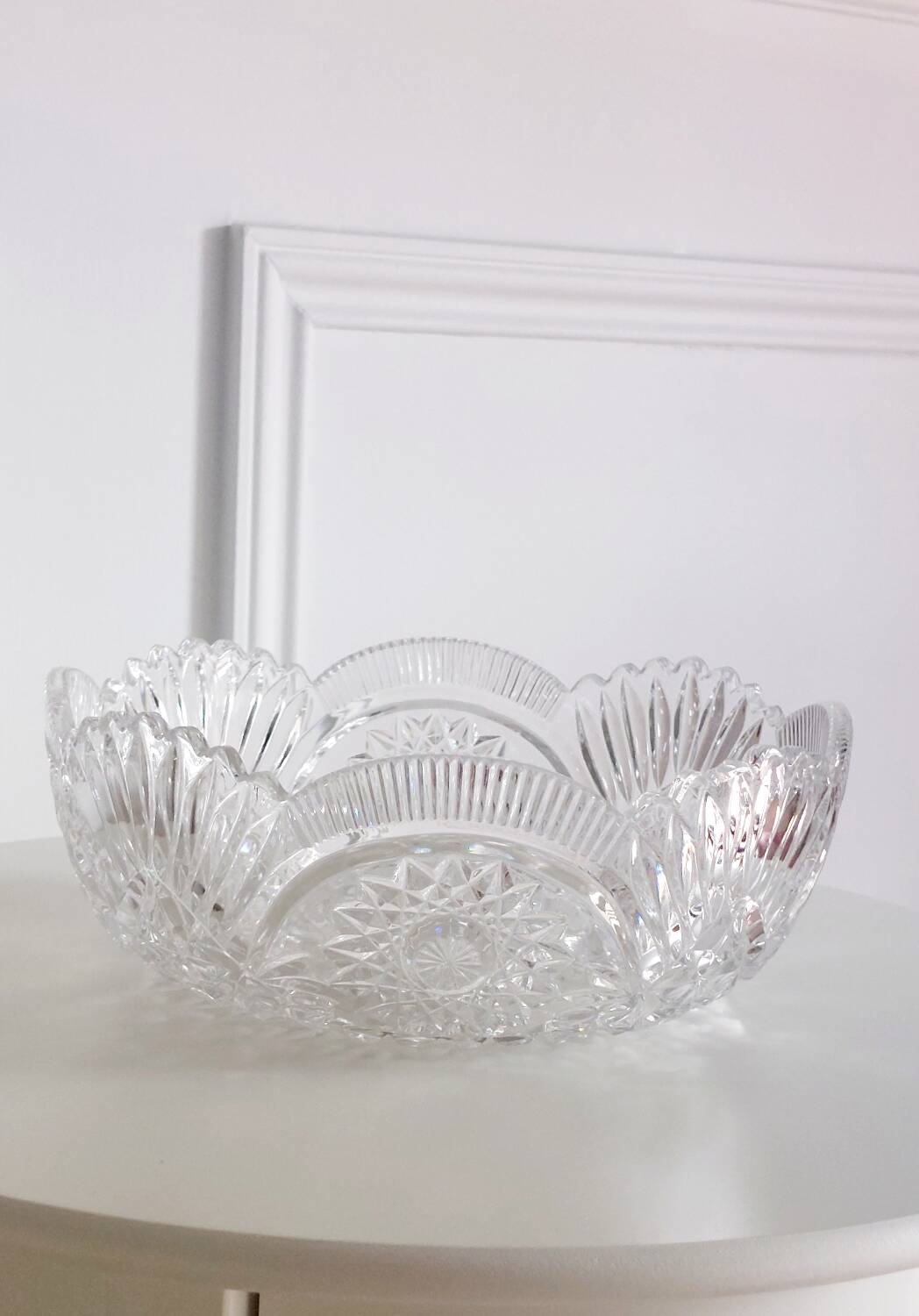 Crystal salad bowl