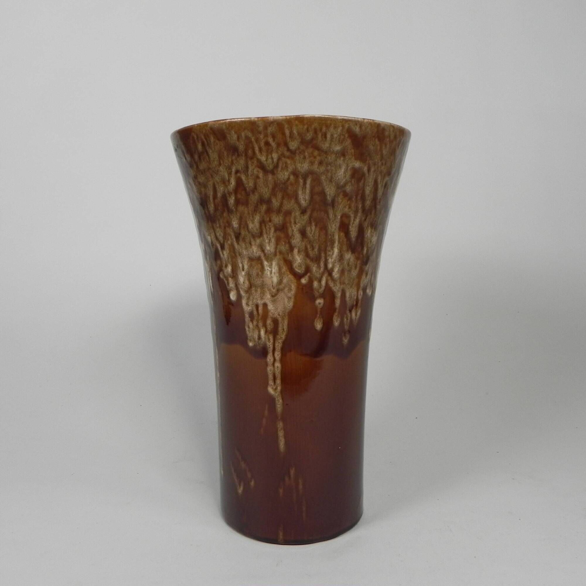 Vintage German vase with lava effect, 37 cm high, 1960s.
