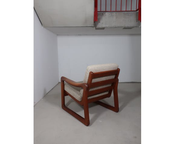 Pair of Danish armchairs from the 60s in solid teak
