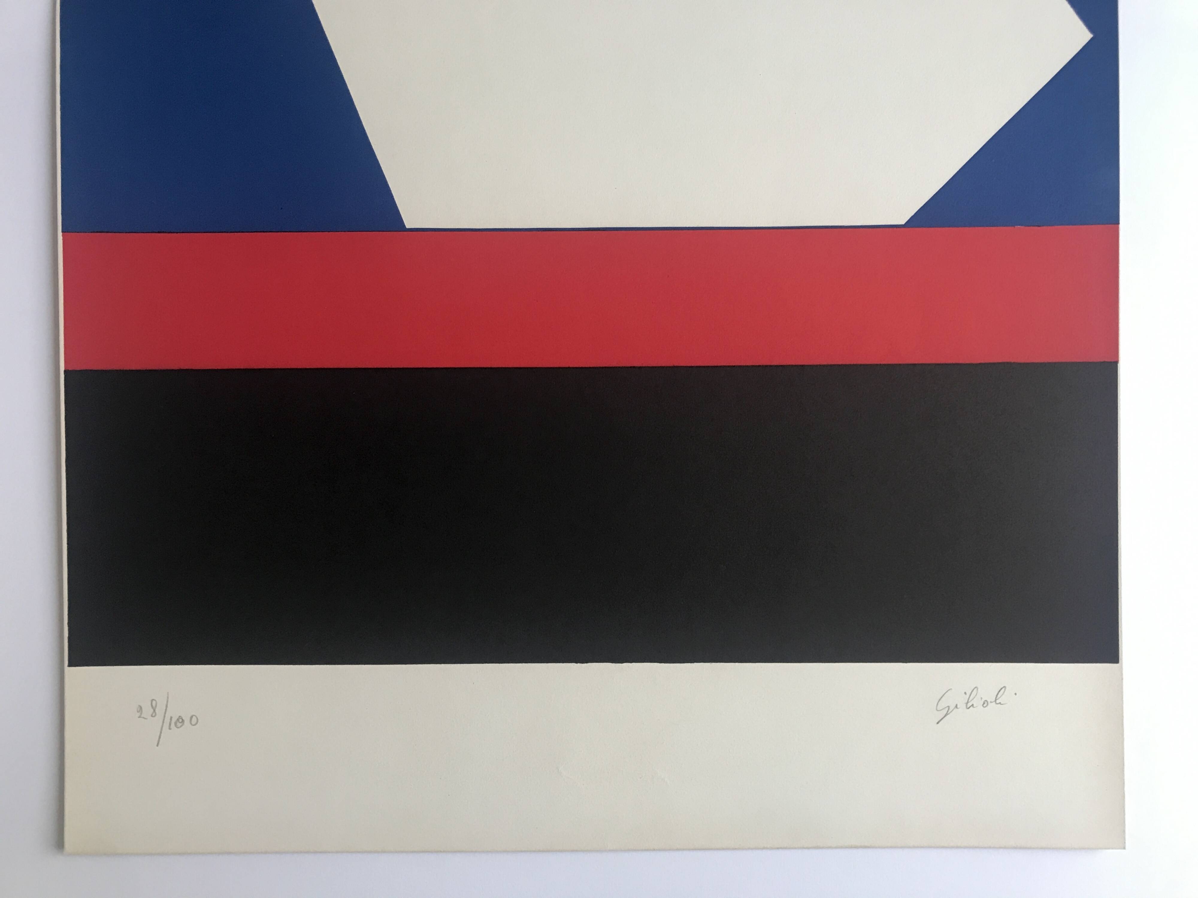 Émile GILIOLI, Untitled, c. 1973. Original lithograph signed in pencil