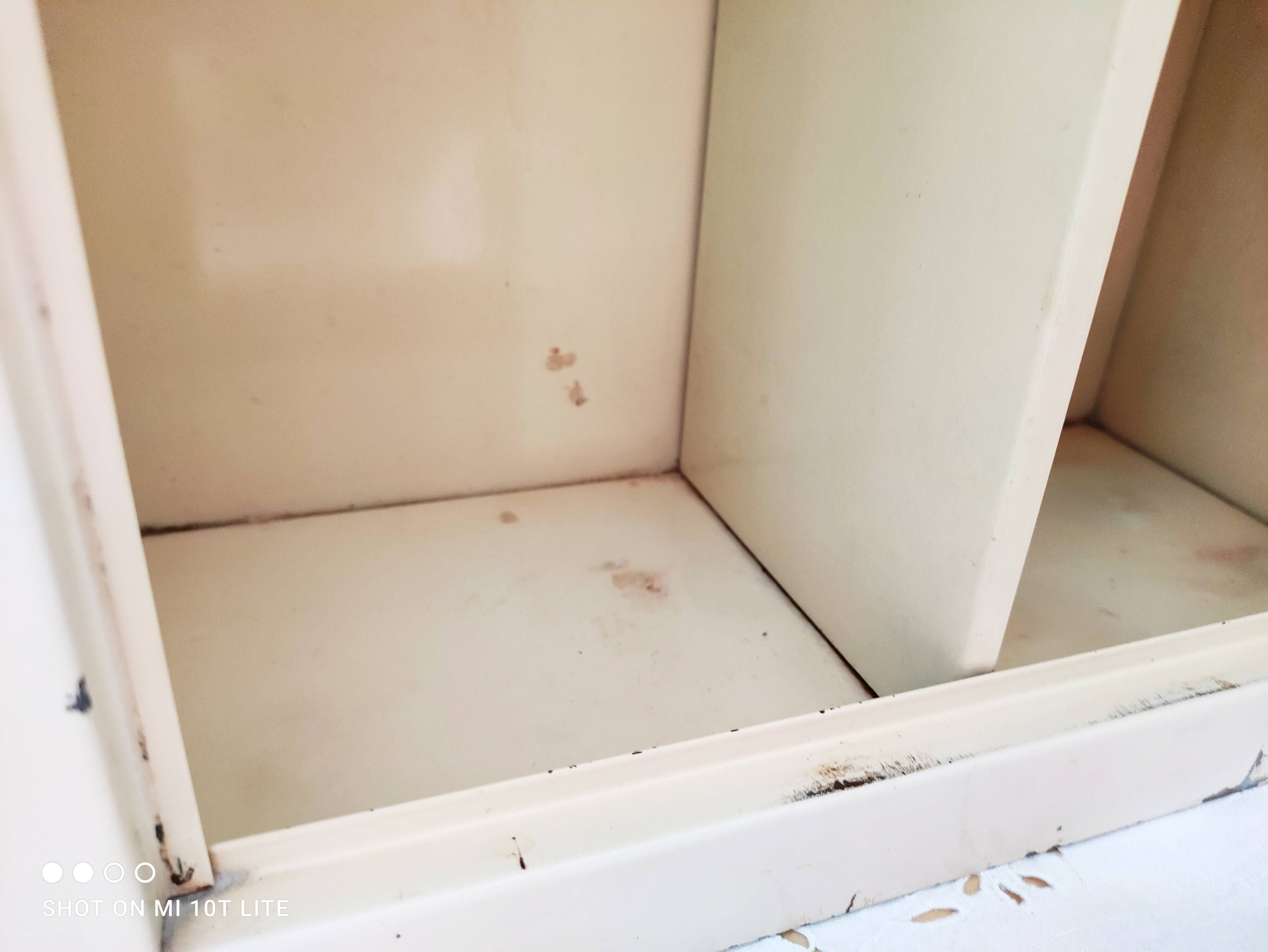 Armoire à pharmacie vintage années 50 en métal beige patiné