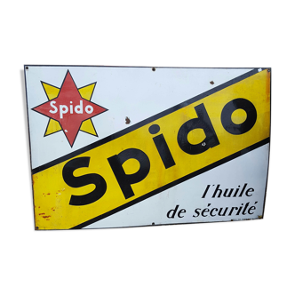 Old enamelled plaque, automobilia theme