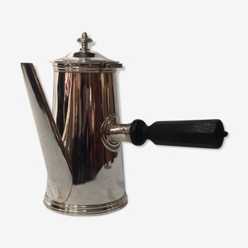 Silver hotel pourer and ebony handle, Victor Saglier (1809-1894), 19th century