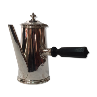 Silver hotel pourer and ebony handle, Victor Saglier (1809-1894), 19th century