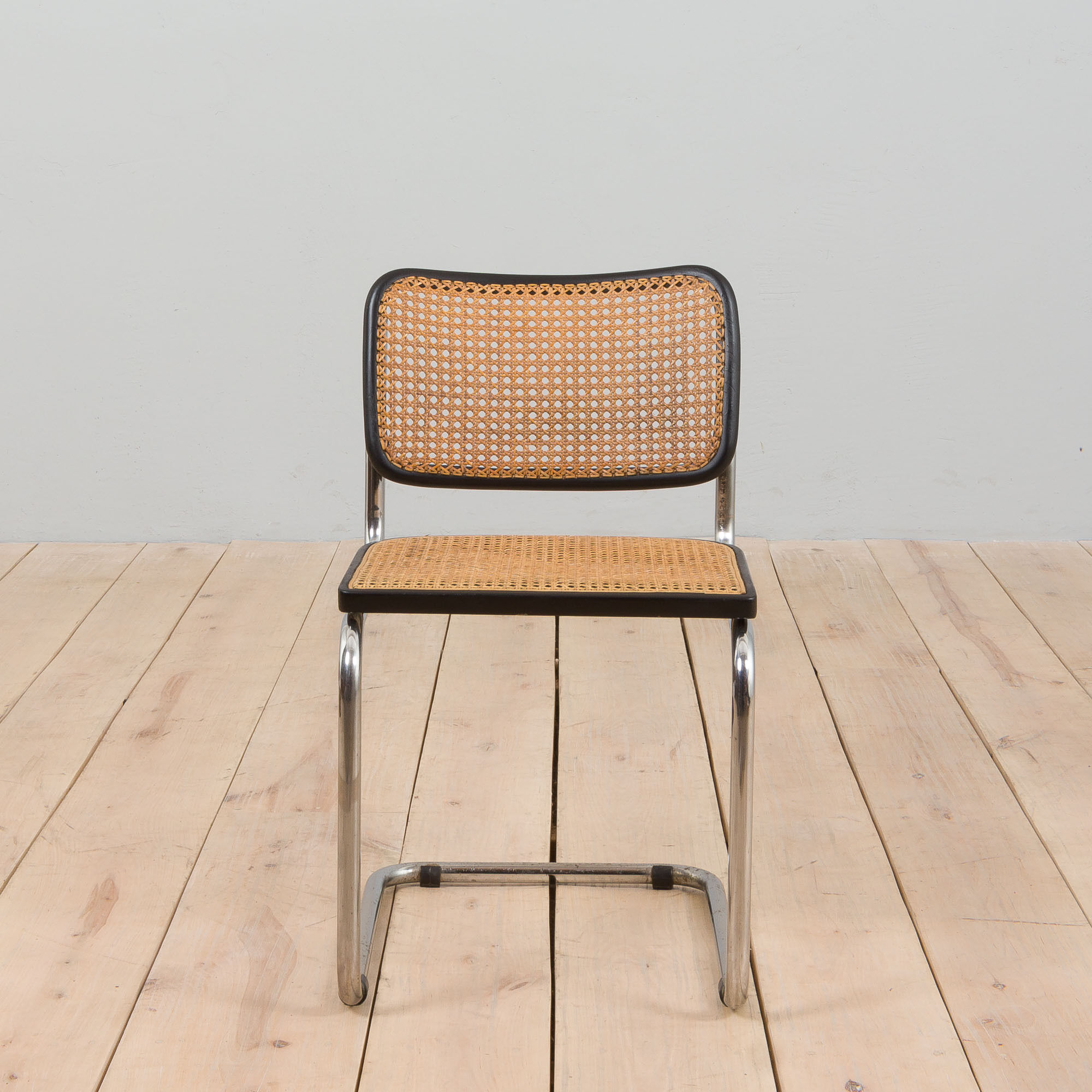 Early production black Cesca chair by Marcel Breuer, Italy 1960s
