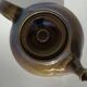 La Borne iridescent blue sandstone teapot signed