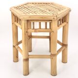 Bamboo side coffee table, 1970s