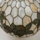 Tiffany-style table lamp with stained glass shade