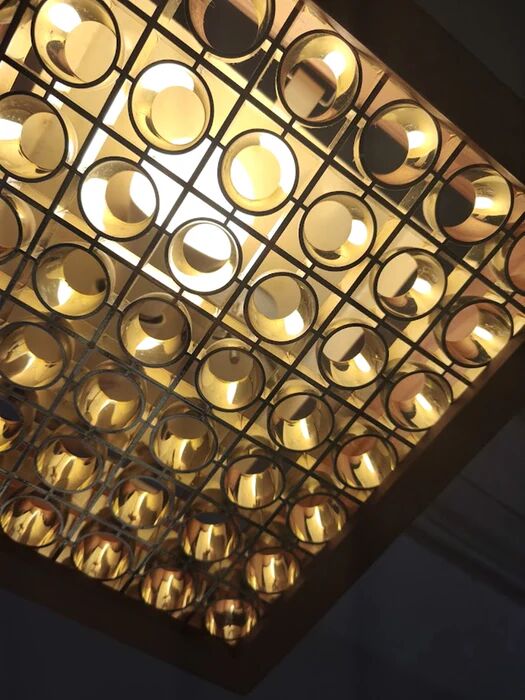 Alda pine ceiling light, Swedish 1970s