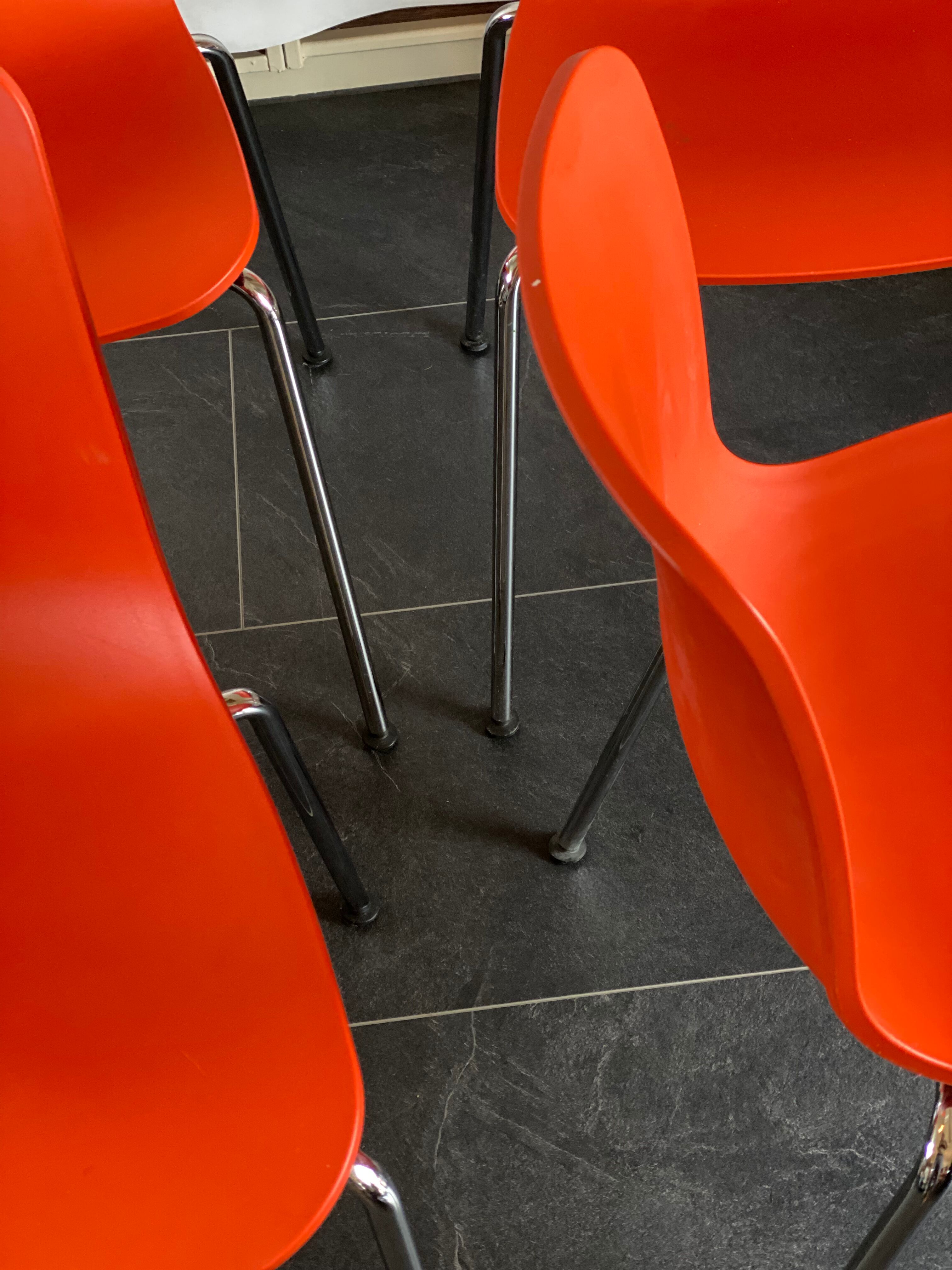 Set of four Vitra HAL chairs