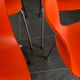 Set of four Vitra HAL chairs