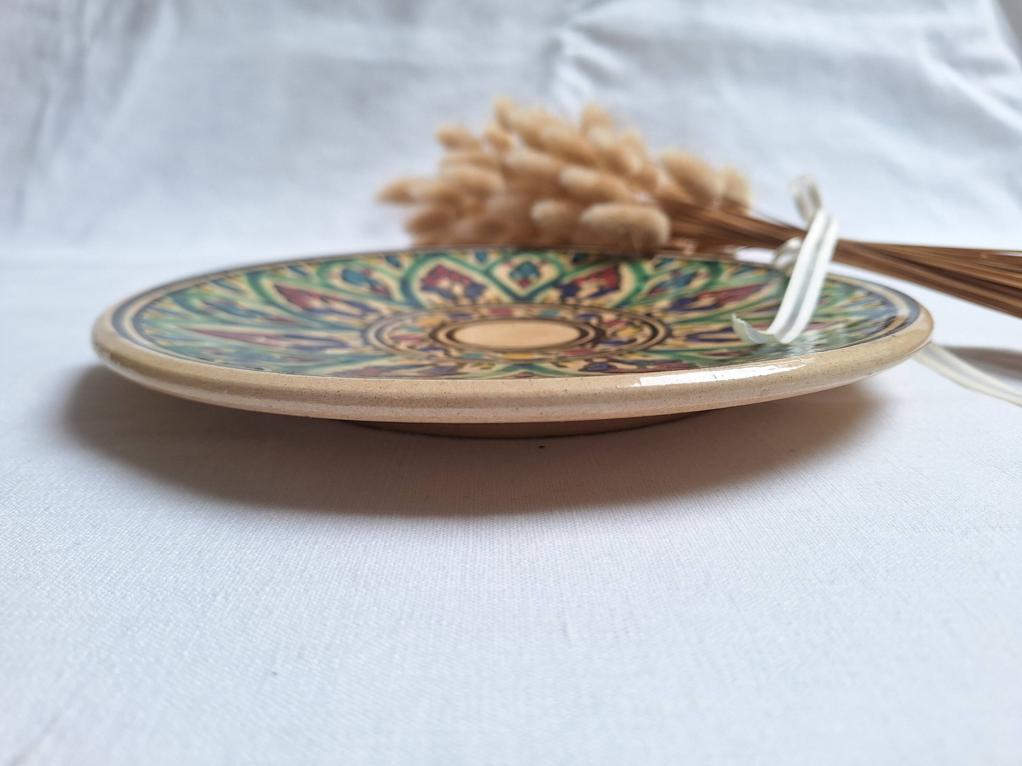 Assiette plate artisanal