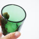 Lot de 9 verres à eau en verre soufflé vert