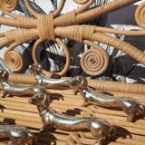 6 dachshund pattern knife holders