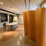 Baumann Sons & Company, large screen made of beech slats circa 1930-1940