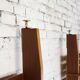 1950s Italian mid-century teak floor-to-ceiling wall unit