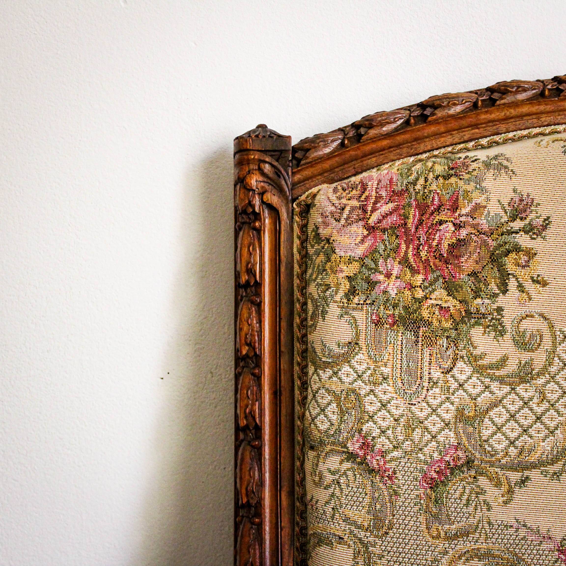 Louis XVI style carved armchair